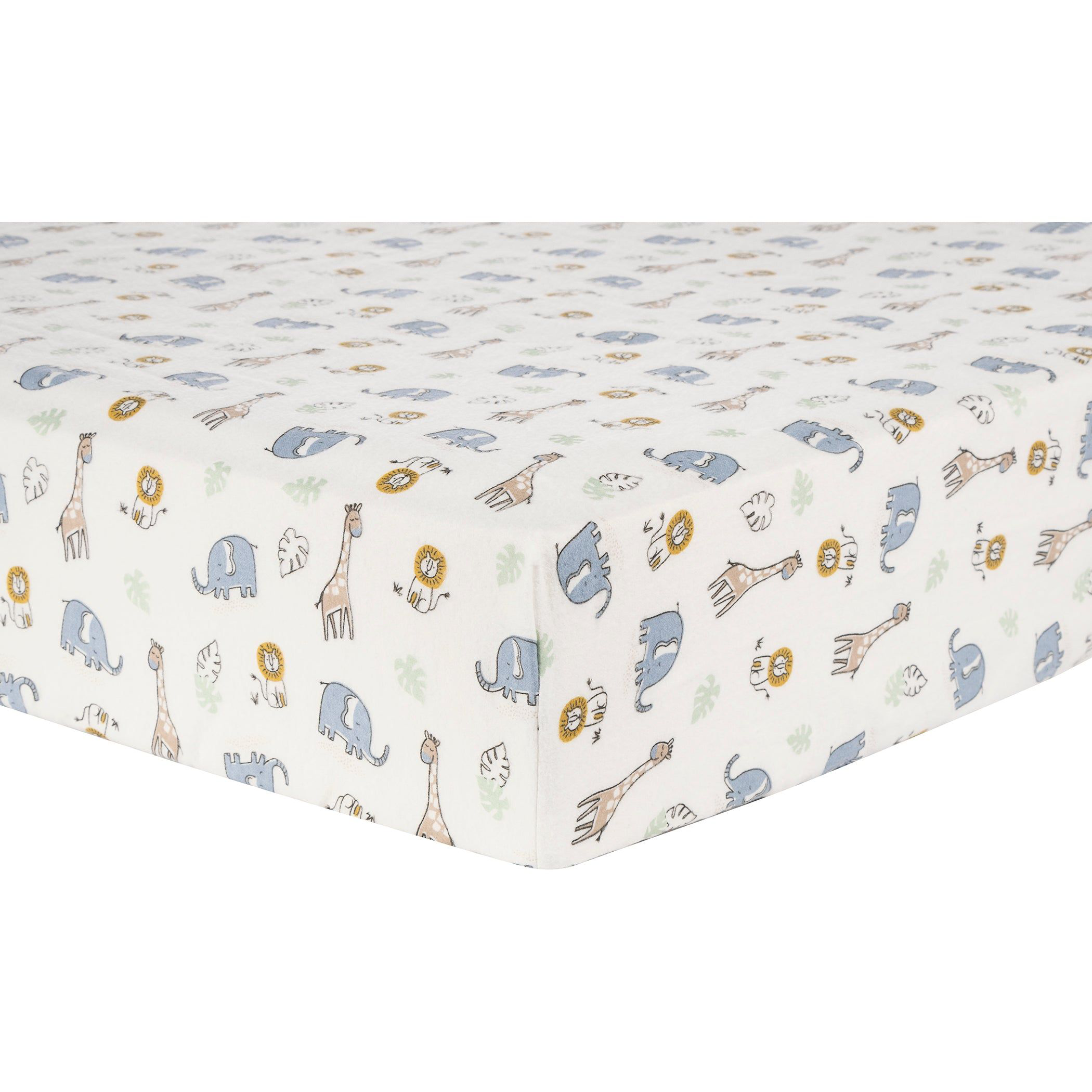 Trend Lab Deluxe Flannel Fitted Crib Sheet Cow Print (103628 Trend